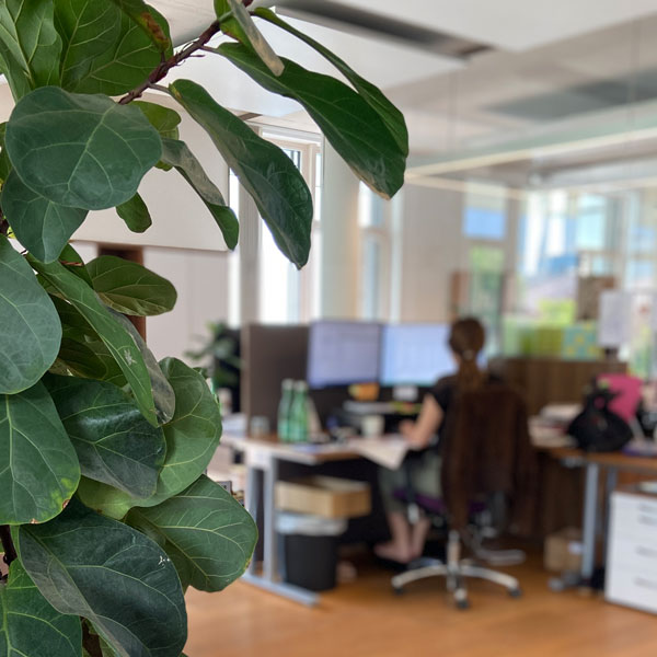 Büroräumlichkeiten des Kundenservice am Firmensitz Grödig