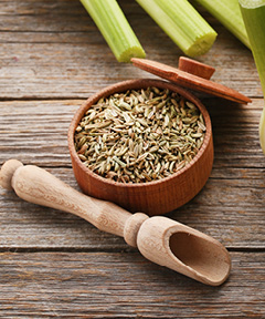 Fenchelkörner in einer Schüssel